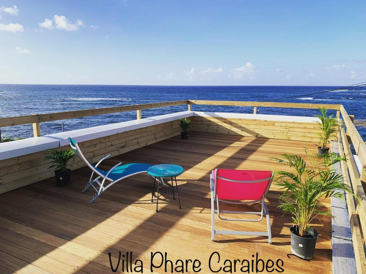 Villa Phare Caraibes Guadeloupe - Rooftop Jacuzzi & Ocean View Le Moule Luaran gambar