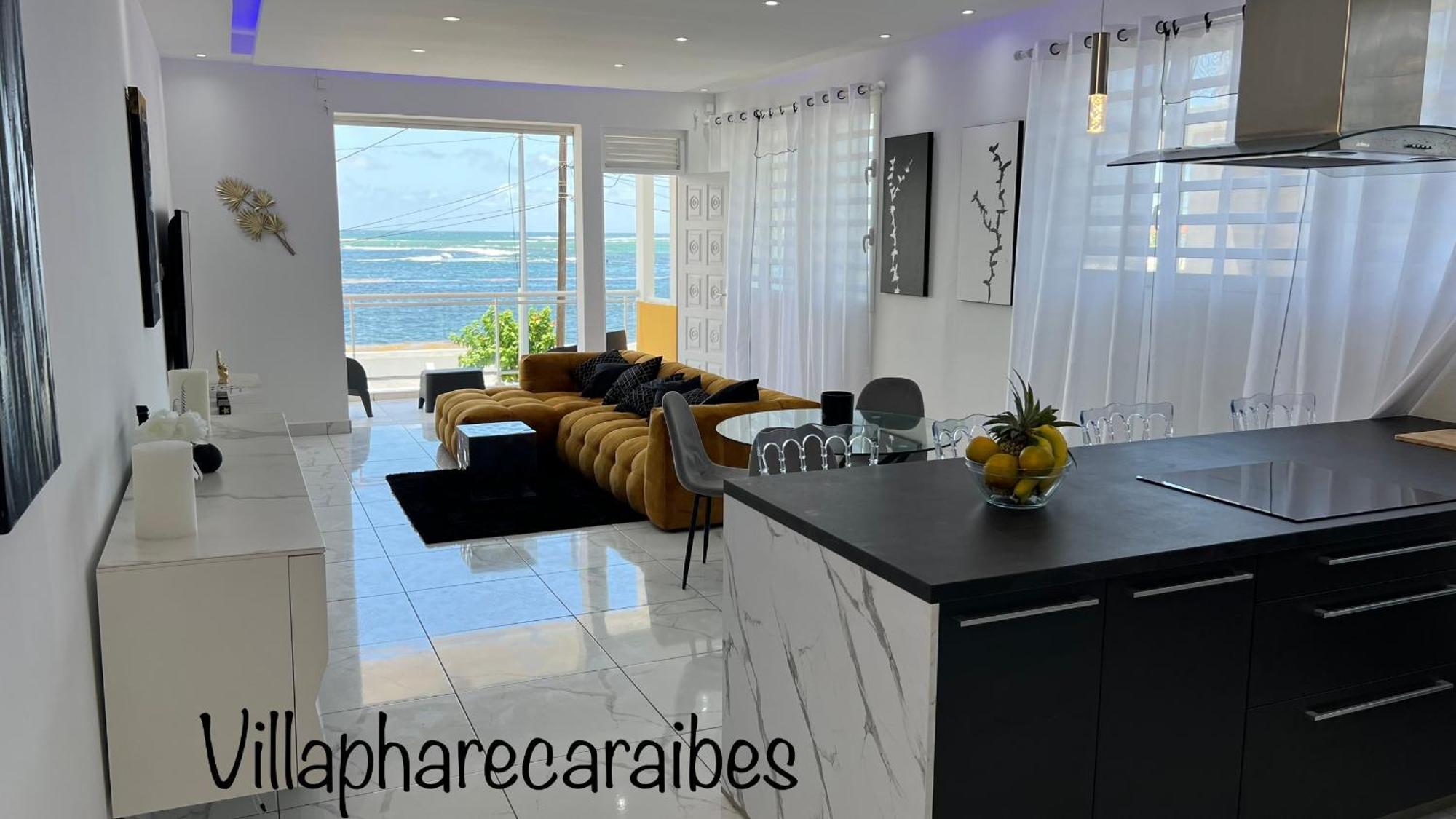 Villa Phare Caraibes Guadeloupe - Rooftop Jacuzzi & Ocean View Le Moule Luaran gambar