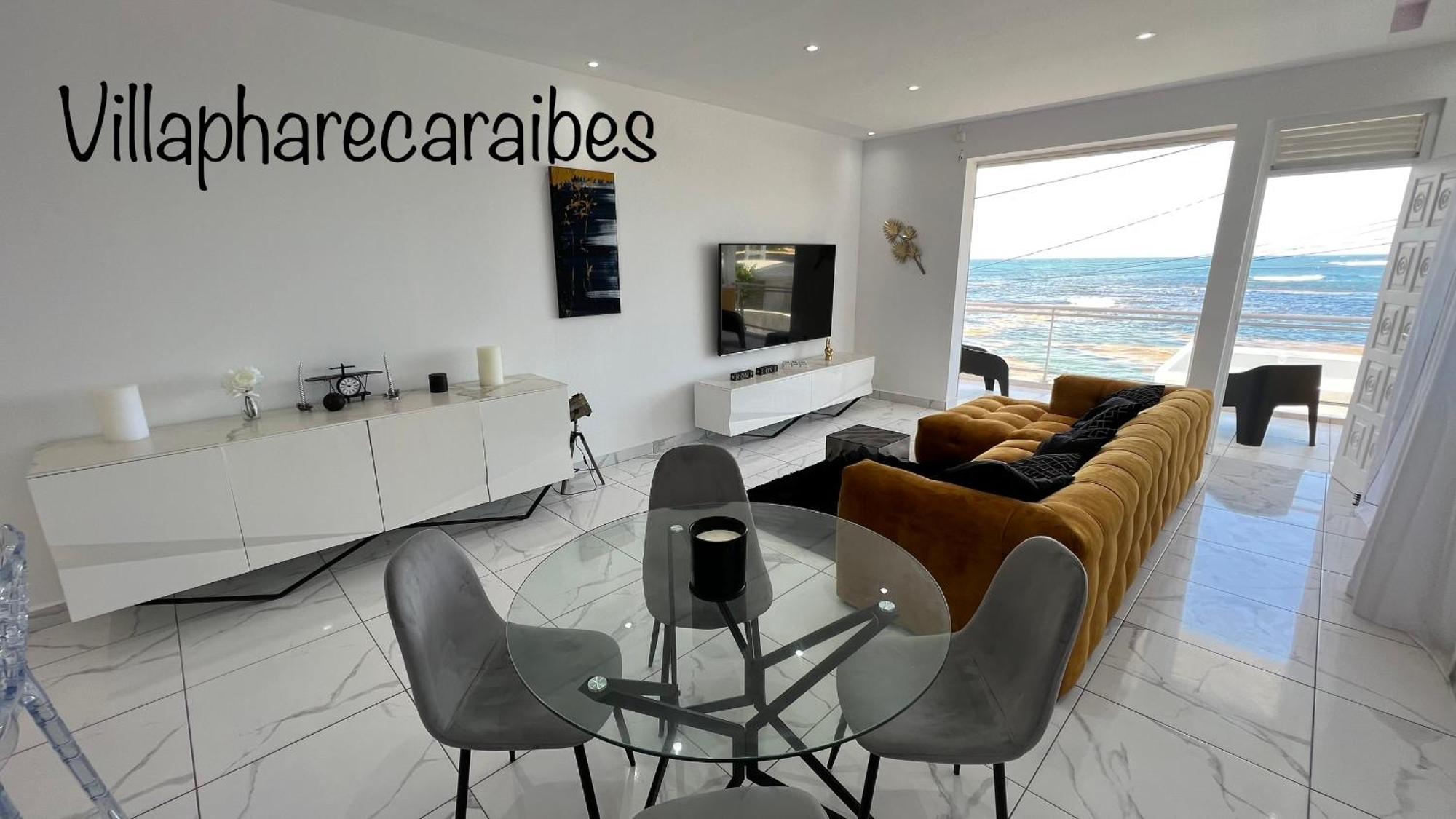 Villa Phare Caraibes Guadeloupe - Rooftop Jacuzzi & Ocean View Le Moule Luaran gambar
